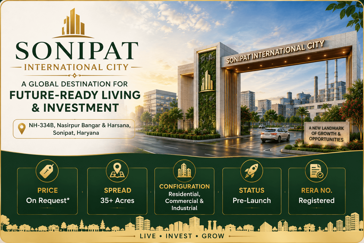 Sonipat International City - Integrated Township NH-334B Sonipat